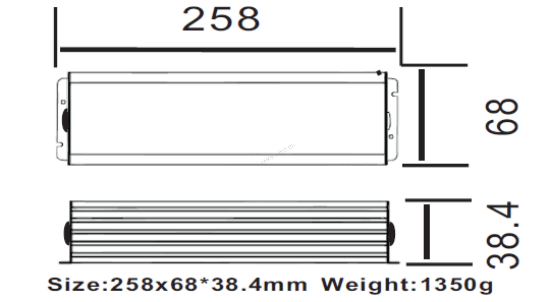 Zdroj s regulací - AC230V/DC24V/6,25A/150W